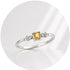 ANELLO CON CITRINO IN ARGENTO 925 - Energia positiva, abbondanza e successo - Clorophilla Shop