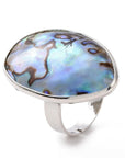ANELLO CON CONCHIGLIA DI ABALONE - Calma interiore - Clorophilla Shop