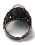 ANELLO CON CRISTALLO DI ROCCA IN OTTONE - Chiarezza ed armonia - Clorophilla Shop