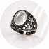 ANELLO CON CRISTALLO DI ROCCA IN OTTONE - Chiarezza ed armonia - Clorophilla Shop