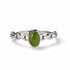 ANELLO CON GIADA IN ARGENTO 925 - Armonia, prosperità e protezione energetica - Clorophilla Shop