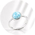 ANELLO CON LARIMAR IN ARGENTO 925 - Guarigione interiore - Clorophilla Shop