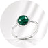 ANELLO CON MALACHITE IN ARGENTO 925 - Trasformazione e crescita personale - Clorophilla Shop