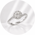 ANELLO CON MOISSANITE PAVÈ IN ARGENTO 925 - Chiarezza mentale - Clorophilla Shop