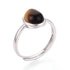 ANELLO CON OCCHIO DI TIGRE IN ARGENTO 925 - Forza e coraggio - Clorophilla Shop
