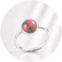 ANELLO CON RODONITE IN ARGENTO 925 - Guarigione del cuore - Clorophilla Shop