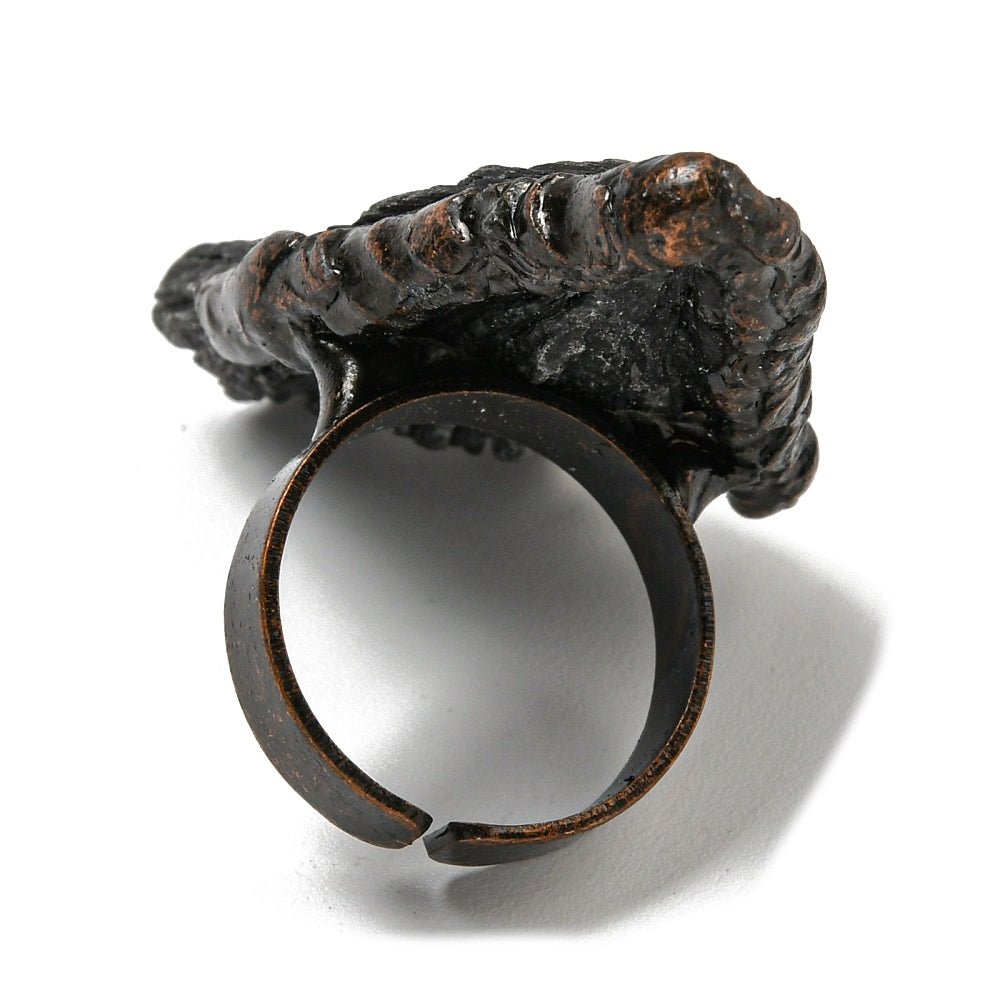 ANELLO CON TORMALINA NERA GREZZA - Protezione e schermatura - Clorophilla Shop