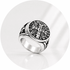 ANELLO CROCE DI SAN BENEDETTO IN ACCIAIO INOX - Colore argento - Clorophilla Shop