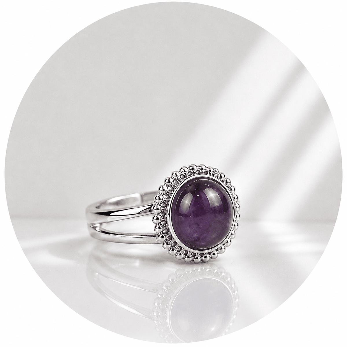 ANELLO IN AMETISTA - Calma e rilassamento - Clorophilla Shop