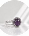 ANELLO IN AMETISTA - Calma e rilassamento - Clorophilla Shop