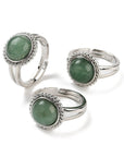 ANELLO IN AVVENTURINA VERDE - Fortuna, equilibrio e benessere - Clorophilla Shop