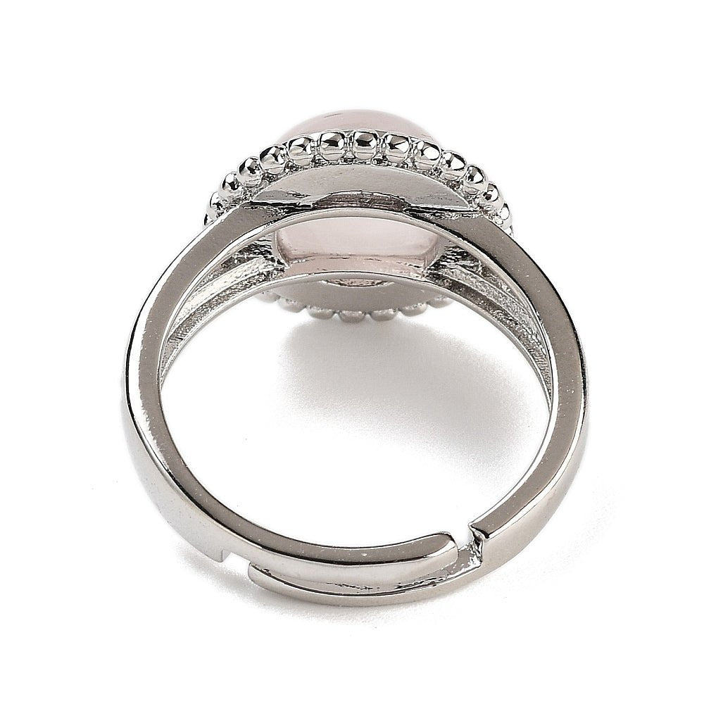 ANELLO IN QUARZO ROSA - Amore e armonia - Clorophilla Shop