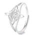 Anello Nodo della Strega in Argento 925 regolabile – Protezione e Forza Interiore - Clorophilla Shop
