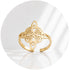 ANELLO NODO DELLA STREGA ORO - Protezione, forza interiore e connessione spirituale - Clorophilla Shop