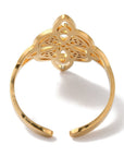 ANELLO NODO DELLA STREGA ORO - Protezione, forza interiore e connessione spirituale - Clorophilla Shop