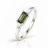 Anello Regolabile in Moldavite Naturale e Argento 925 – Trasformazione e Rinascita - Clorophilla Shop