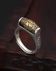ANELLO RUOTA DELLA PREGHIERA - Om Mani Padme Hum - Clorophilla Shop
