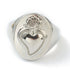 ANELLO SACRO CUORE ARGENTO - Amore e protezione - Clorophilla Shop