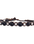 SAMSARA BRACCIALE TIBETANO IN TORMALINA NERA E ARGENTO 925 - Protezione, difesa e radicamento | Scopri su Clorophilla Shop