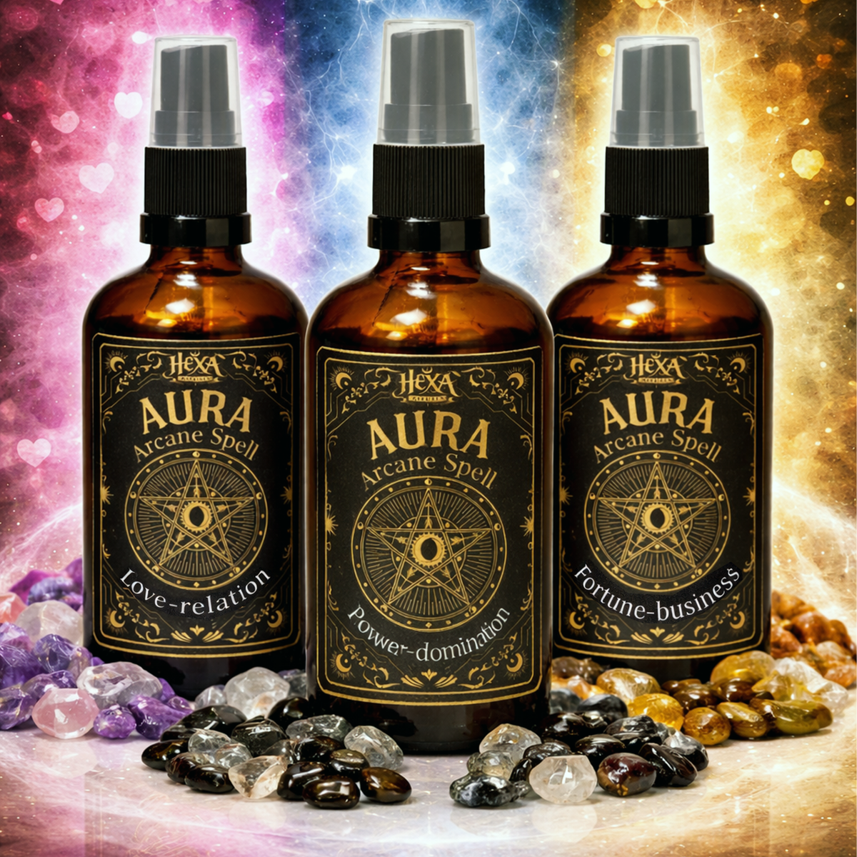 AURA - incantesimi della strega in spray, FORTUNA e BUSINESS - 100ml - Clorophilla Shop