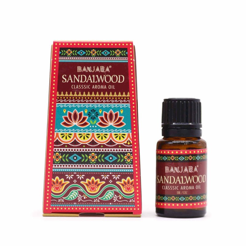 BANJARA OLIO AROMATICO PER DIFFUSIONE - Legno di Sandalo - Clorophilla Shop