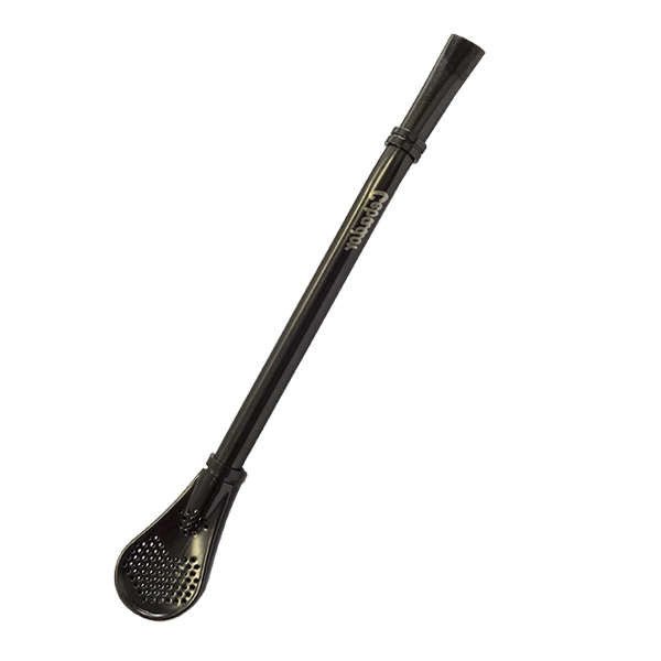 BOMBILLA GRINGO TRIFFLE IN ACCIAIO INOX - Colore nero - Clorophilla Shop