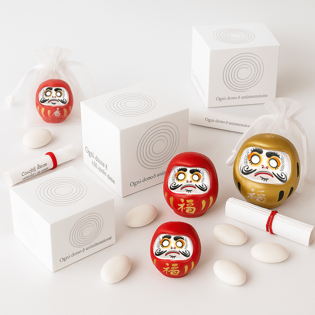 Bomboniere Daruma amuleto Giapponese - LEGGI DESCRIZIONE - 10pz - Clorophilla Shop