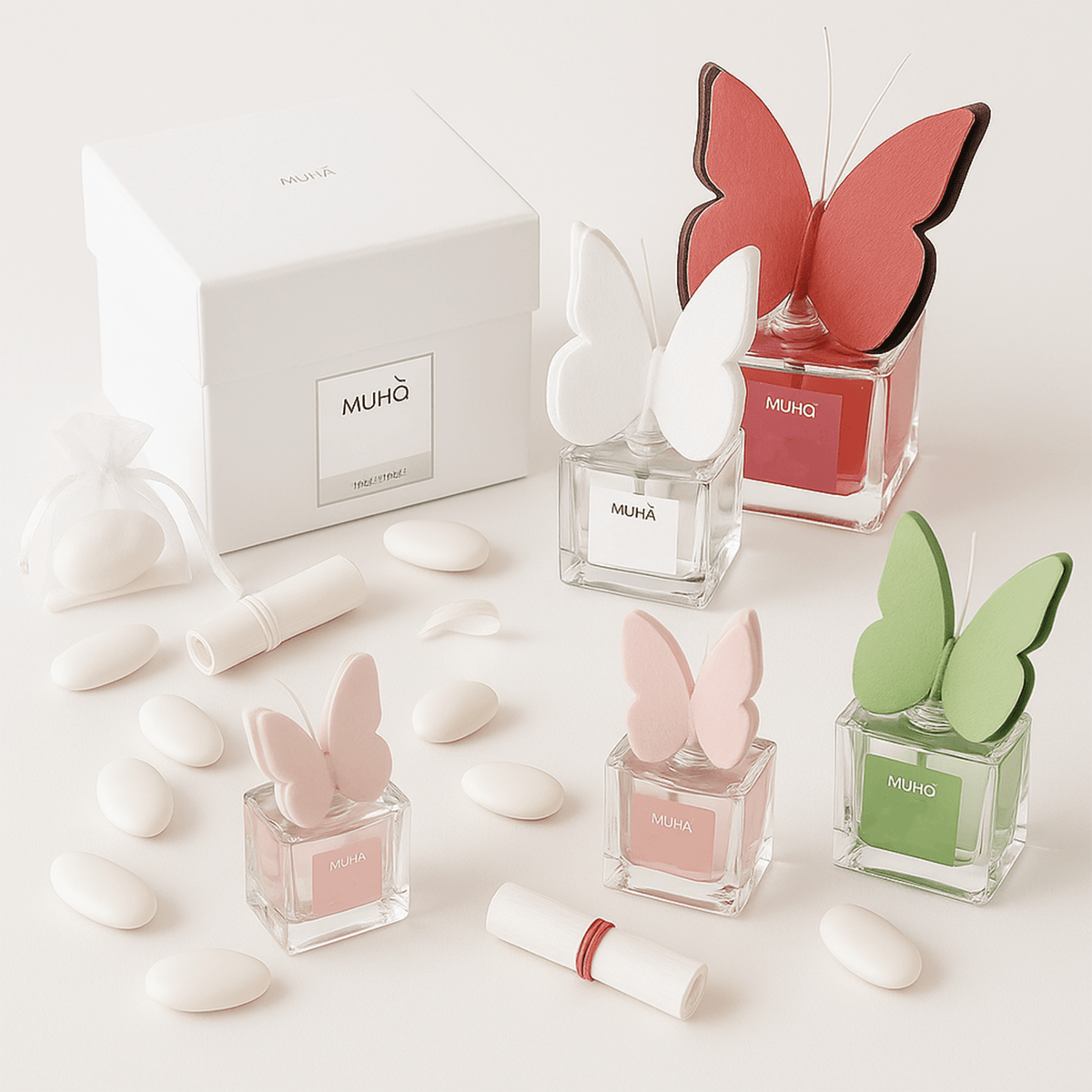 Bomboniere MUHÀ Butterfly 50ml profumatore ambiente - LEGGI DESCRIZIONE - 10pz - Clorophilla Shop