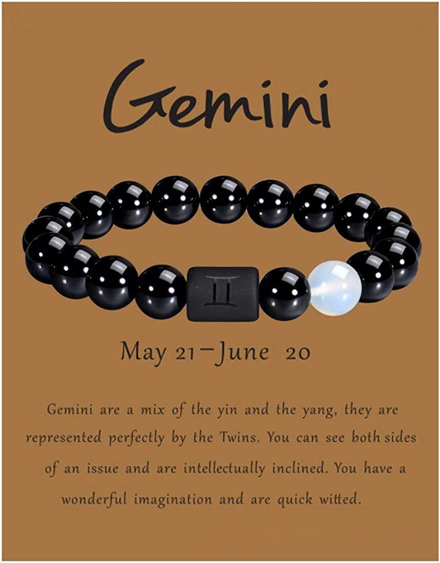 Bracciale astrologico perle naturali con segno zodiacale oroscopo - 12 costellazioni - Clorophilla Shop