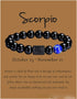 Bracciale astrologico perle naturali con segno zodiacale oroscopo - 12 costellazioni - Clorophilla Shop