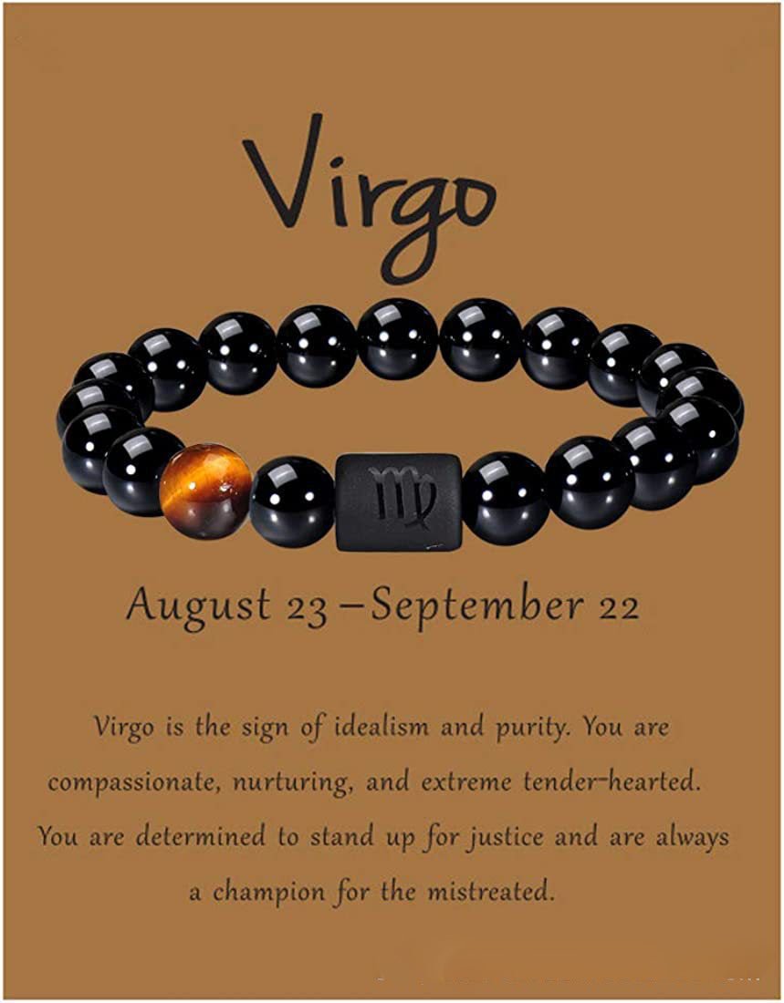 Bracciale astrologico perle naturali con segno zodiacale oroscopo - 12 costellazioni - Clorophilla Shop