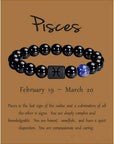 Bracciale astrologico perle naturali con segno zodiacale oroscopo - 12 costellazioni - Clorophilla Shop