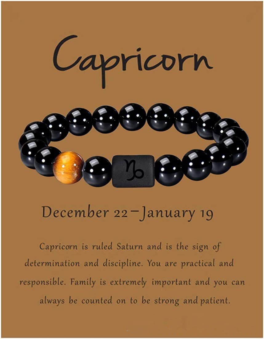 Bracciale astrologico perle naturali con segno zodiacale oroscopo - 12 costellazioni - Clorophilla Shop