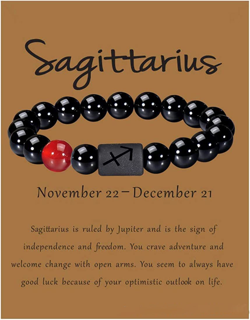 Bracciale astrologico perle naturali con segno zodiacale oroscopo - 12 costellazioni - Clorophilla Shop