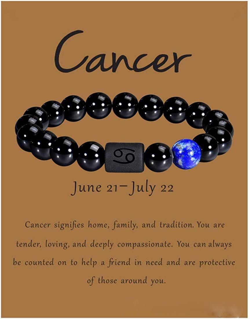 Bracciale astrologico perle naturali con segno zodiacale oroscopo - 12 costellazioni - Clorophilla Shop