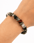 BRACCIALE CHIPS IN AGATA INDIANA - Equilibrio ed evoluzione interiore - Clorophilla Shop