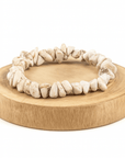 BRACCIALE CHIPS IN MAGNESITE - Pazienza e tolleranza - Clorophilla Shop