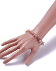 BRACCIALE CHIPS IN RODOCROSITE - Pietra del cuore - Clorophilla Shop