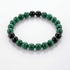 BRACCIALE COMBO IN PIETRE NATURALI - Malachite e Tormalina - Clorophilla Shop