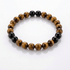BRACCIALE COMBO IN PIETRE NATURALI - Occhio di Tigre e Ossidiana - Clorophilla Shop