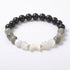 Bracciale Combo in Pietre Naturali: Tormalina, Labradorite e Selenite, Luna in Conchiglia - Clorophilla Shop