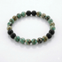 BRACCIALE COMBO IN PIETRE NATURALI - Turchese Africano e Pietra Lavica - Clorophilla Shop