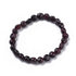 Bracciale elastico con pepite in Granato - Forza, vitalità e rigenerazione - Clorophilla Shop