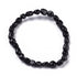Bracciale elastico con pepite in Tormalina nera - Protezione energetica - Clorophilla Shop