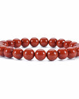 BRACCIALE ELASTICO IN DIASPRO ROSSO - Energia e vitalità - Clorophilla Shop