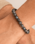 BRACCIALE ELASTICO IN LABRADORITE - Protezione e trasformazione - Clorophilla Shop