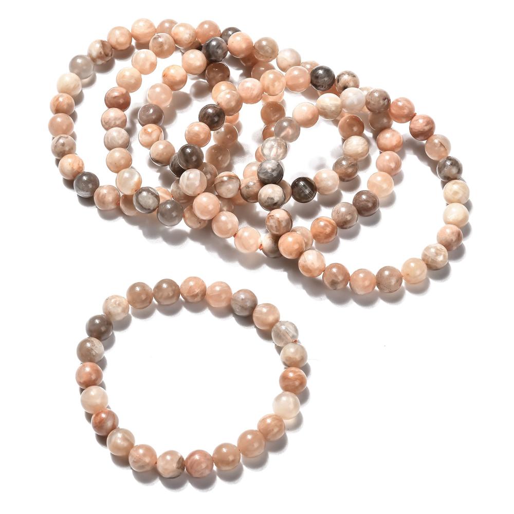 Bracciale elastico in Pietra del sole - energia e vitalità - Clorophilla Shop