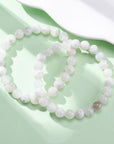 Bracciale Elastico in Pietra di Luna - intuizione e sensibilità - Clorophilla Shop