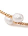 Bracciale in Acquamarina Naturale in rame dorato - serenità e comunicazione - Clorophilla Shop