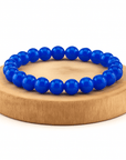 BRACCIALE IN AGATA BLU - Calma e comunicazione - Clorophilla Shop